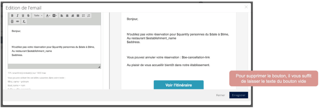 webshop réservation 10