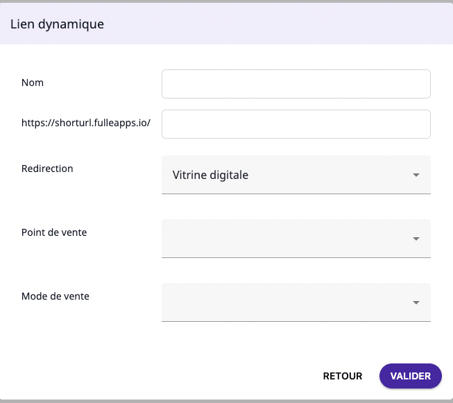 liens dynamiques